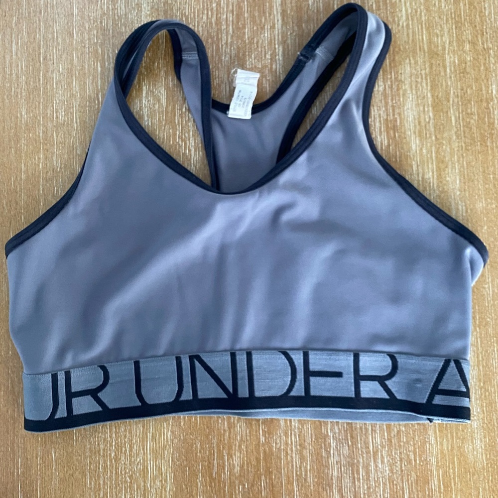 UNDER ARMOUR SPORTS BRA - GRAY - size Small